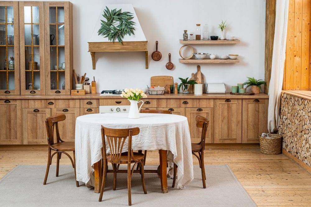 ilustrasi desain dapur rustic (freepik.com/freepik)