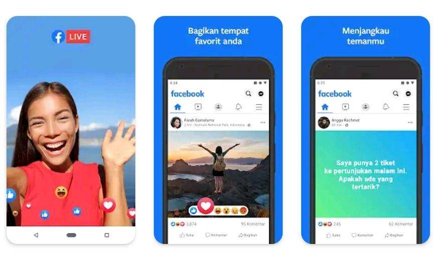 potret aplikasi Facebook (Meta Platforms, Inc./Facebook)