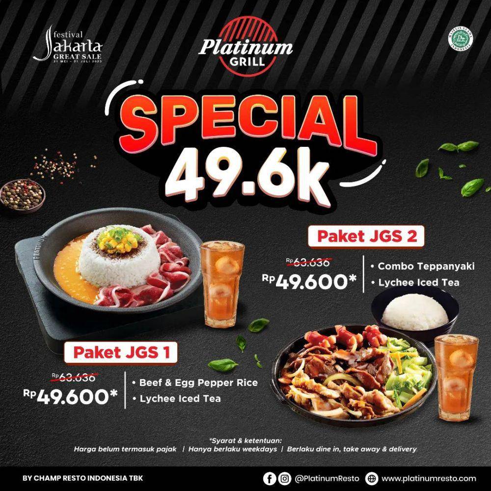 Ilustrasi promo Platinum Resto (instagram.com/platinumresto)