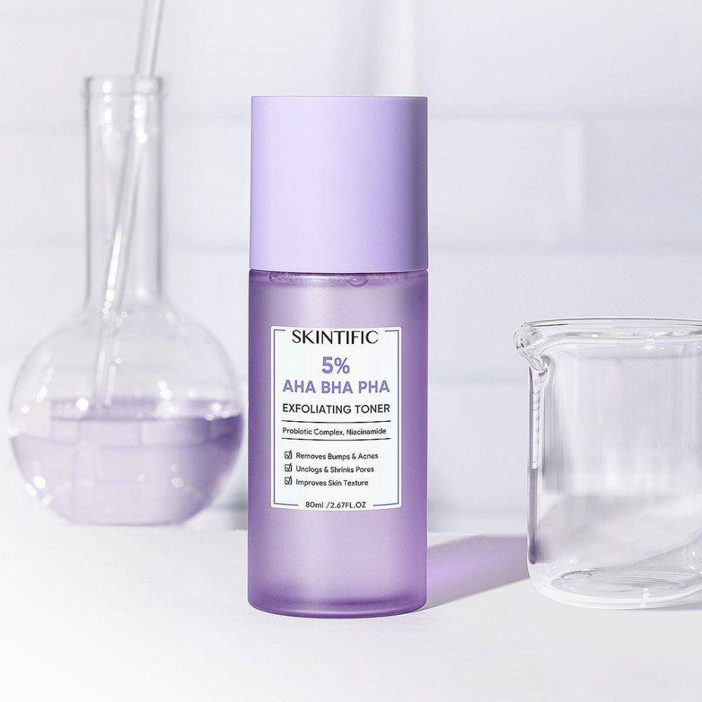 5% AHA BHA PHA Exfoliating Toner (instagram.com/skintificid)