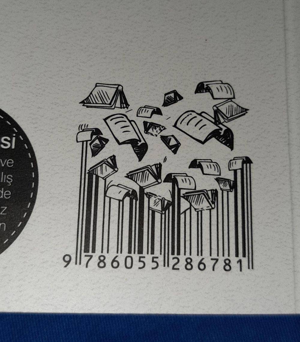 potret barcode buku unik (reddit.com/user/nkorkusuz)