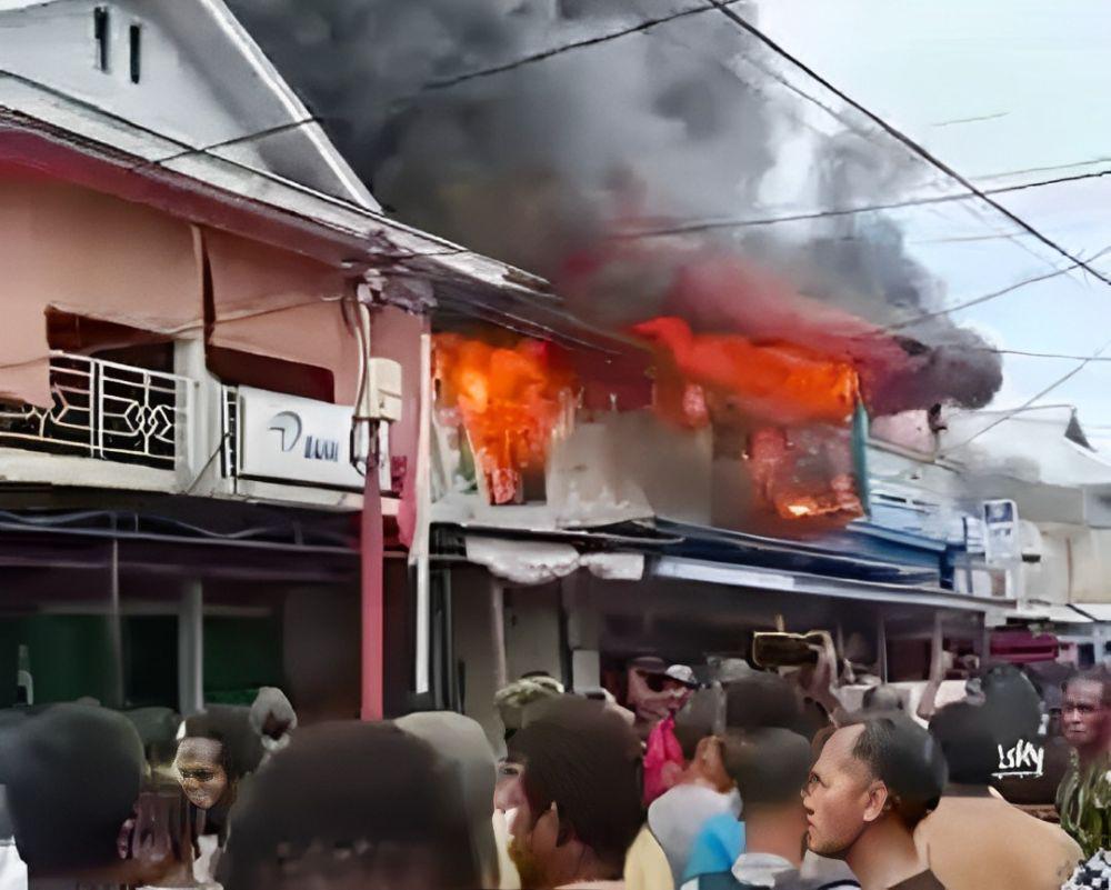 Puluhan Ruko Ludes Terbakar di Asmat Papua Selatan