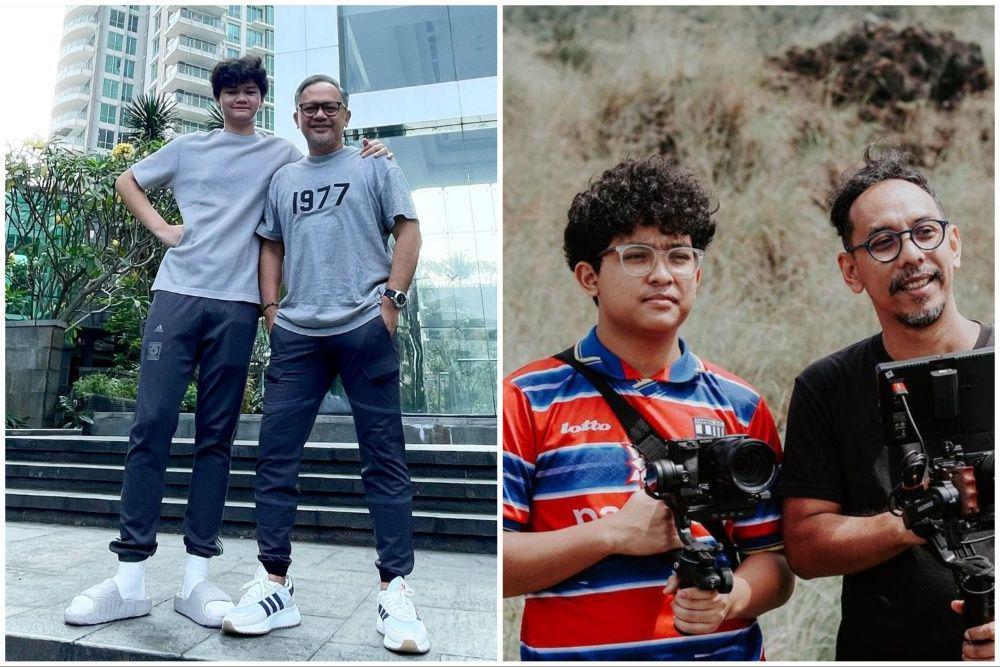 10 Seleb Pria Kelahiran 70-an bersama Anak Remajanya, bak Sahabat!