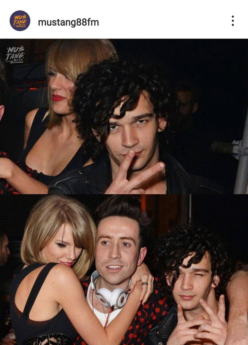Taylor Swift dan Matty Healy (via Instagram.com/mustang88fm)