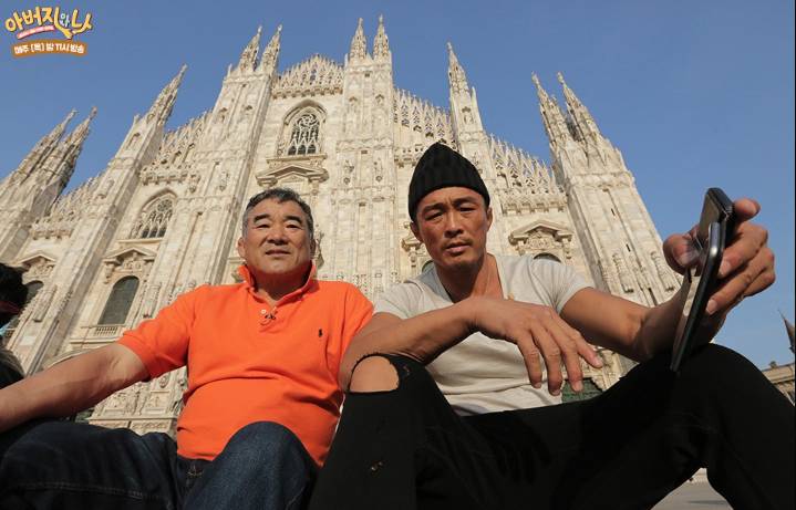 Choo Sung Hoon dan ayahnya di Daddy and I (dok. tvN)