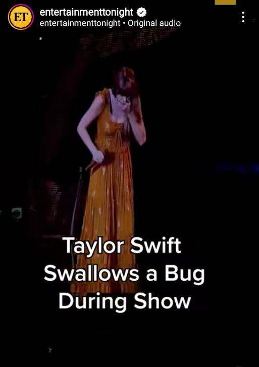 momen viral di konser Eras Tour (instagram.com/entertainmenttonight)