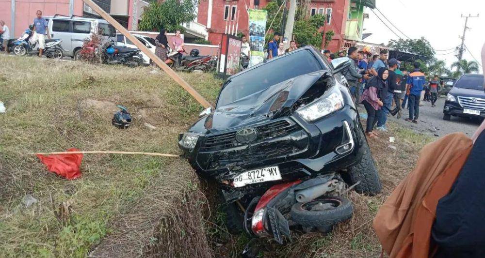 Kecelakaan lalu lintas di Muara Enim (Dok: istimewa)