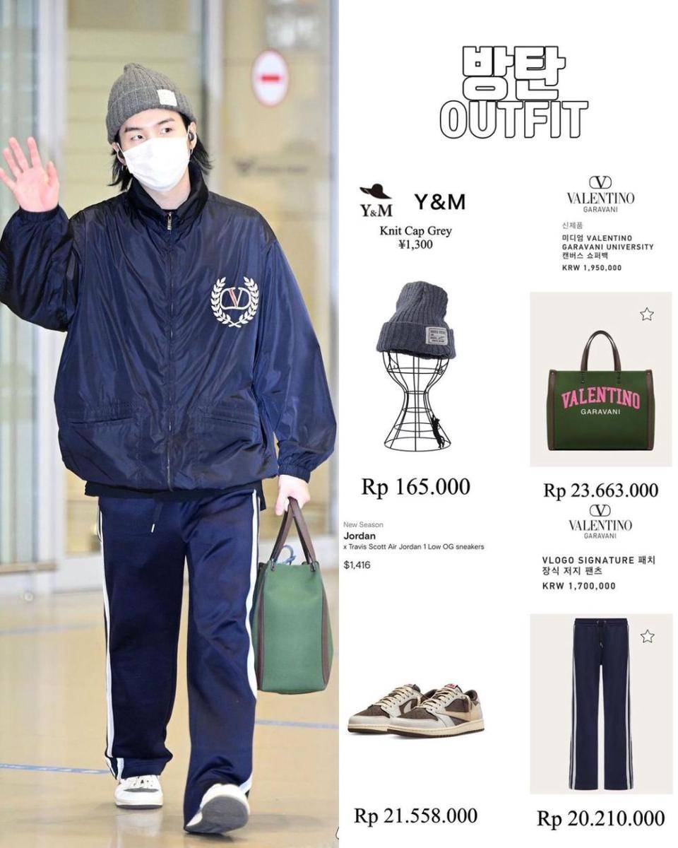 potret Suga BTS (instagram.com/bangtan_outfit)