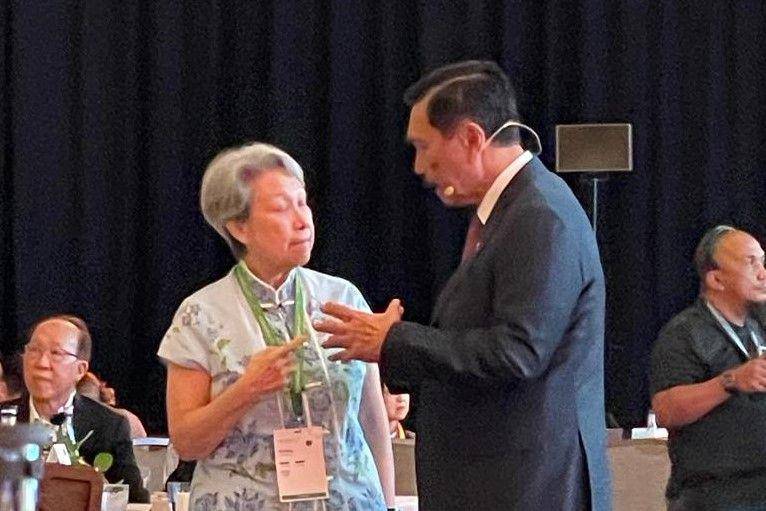Luhut Binsar Pandjaitan dalam acara diskusi panel Ecosperity Week (dok. KBRI Singapura)