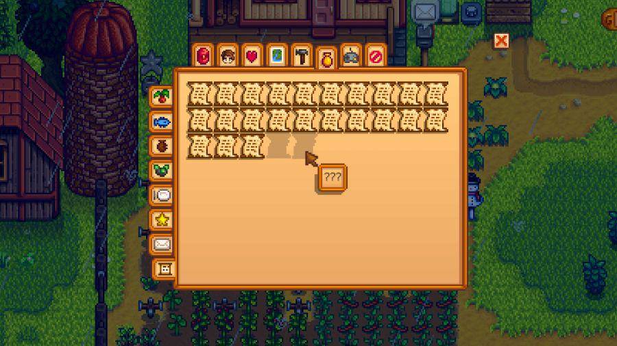 tangkapan layar game yang menunjukkan secret notes dalam game Stardew Valley (progameguides.com)