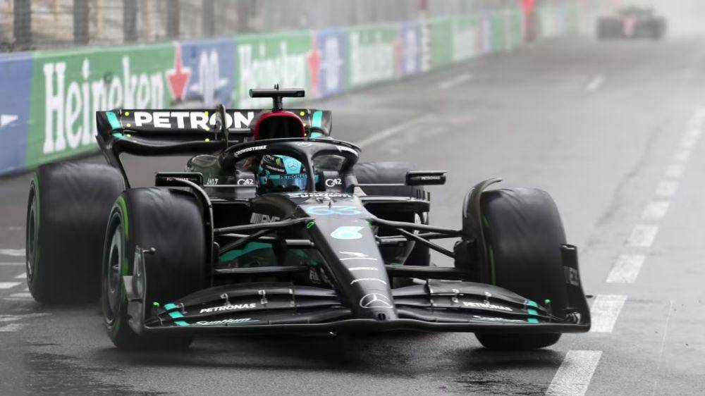 George Russell saat menjalani balapan GP Monako 2023. (formula1.com)