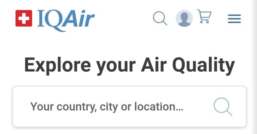 Situs web IQAir.com. (iqair.com)