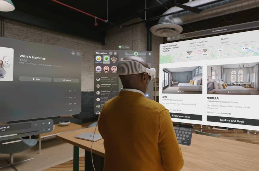 ilustrasi kacamata VR Apple Vision Pro (dok. Apple)