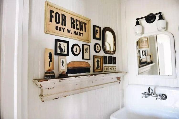 Inspirasi dekorasi dinding ala farmhouse (lizmarieblog.com)