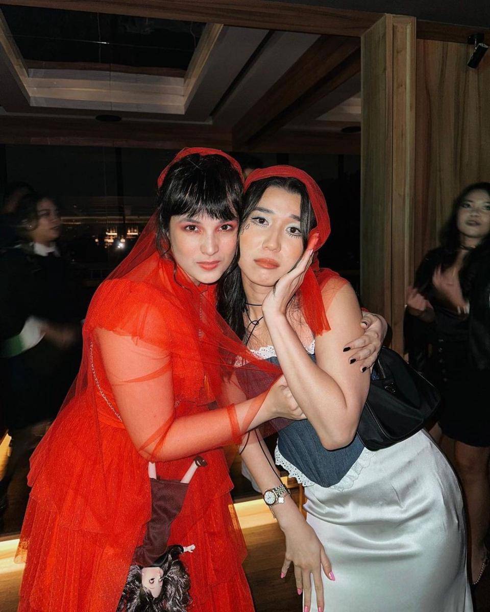 Gaya seleb di acara ulang tahun Chelsea Islan (instagram.com/christie.ofcl)