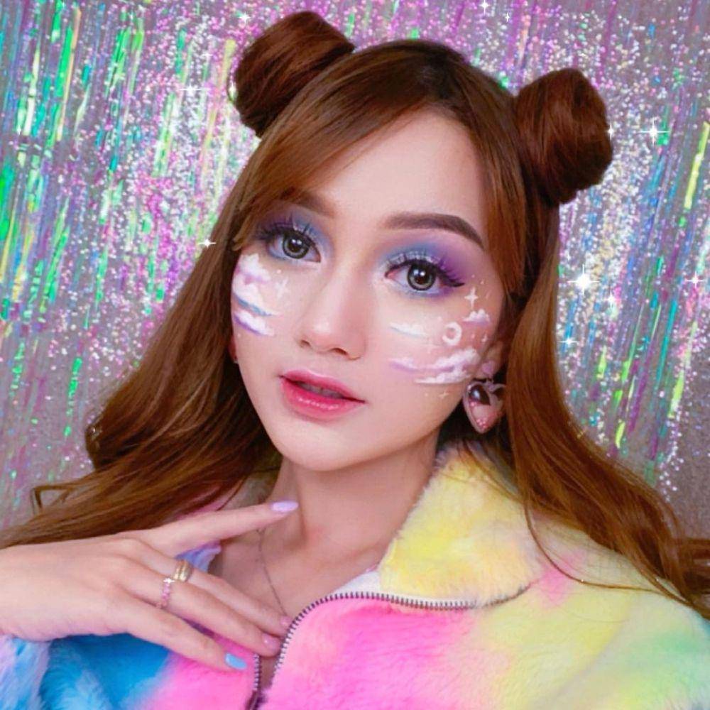 eye makeup untuk nonton konser (instagram.com/nandaarsynt)