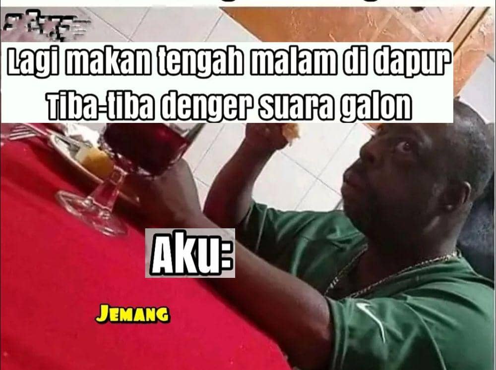 7 Meme Terganggu saat Makan Lahap, Ekspresinya kayak Kebelet Mau ke WC