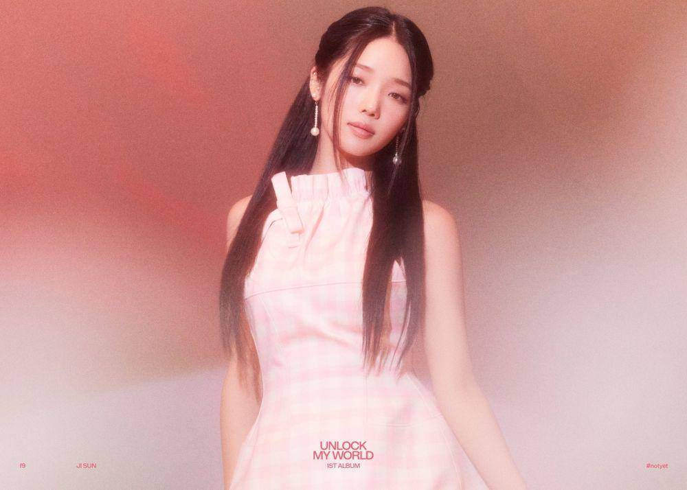 potret Jisun fromis_9 untuk album Unlock My World versi notyet (twitter.com/realfromis_9)