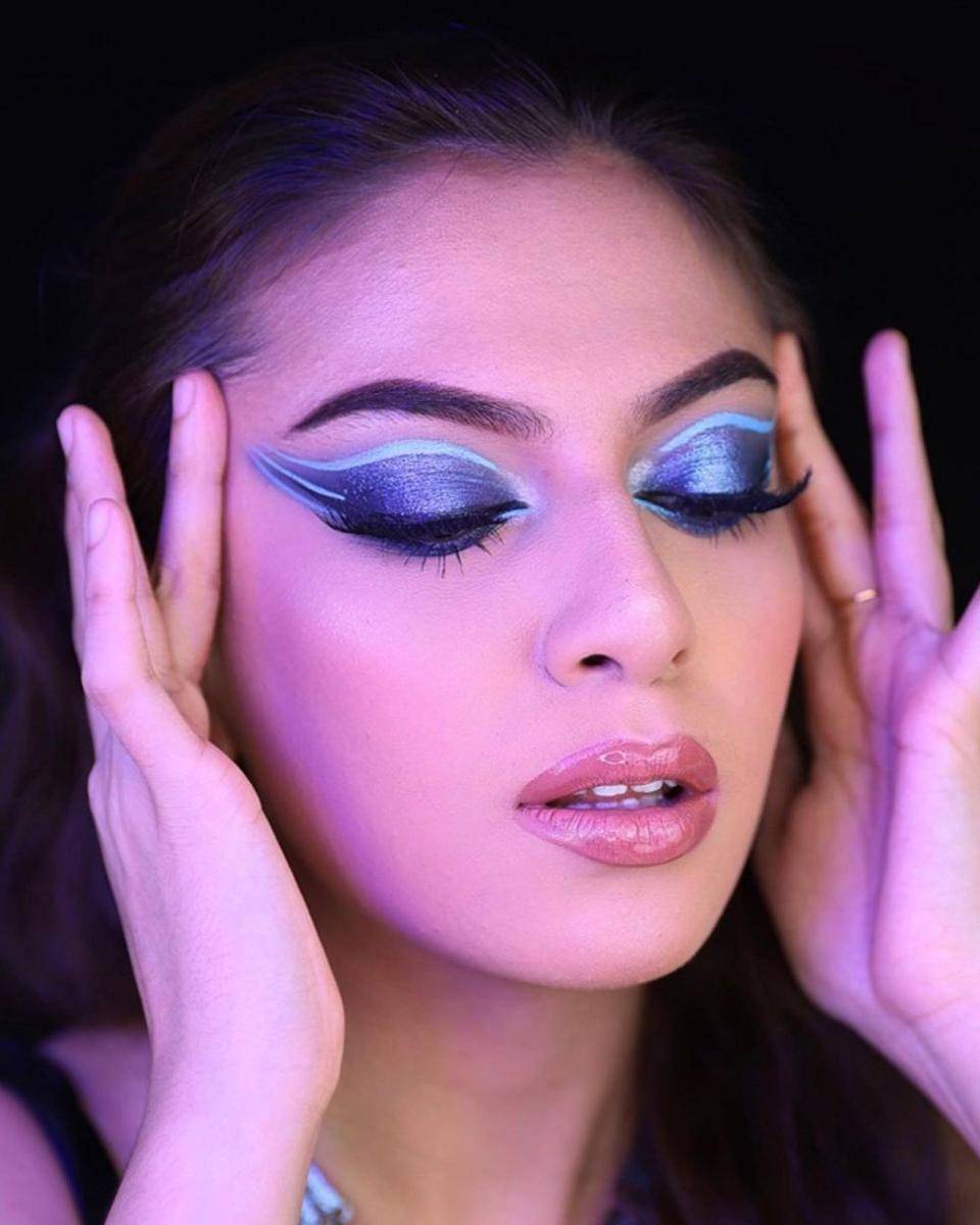 eye makeup untuk nonton konser (instagram.com/ farrajaidii)