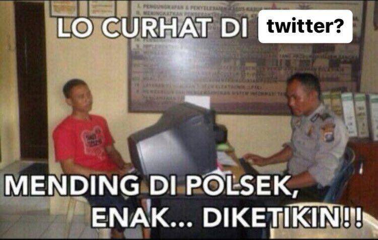 meme kata-kata hari ini (twitter.com/iyabenarkak)