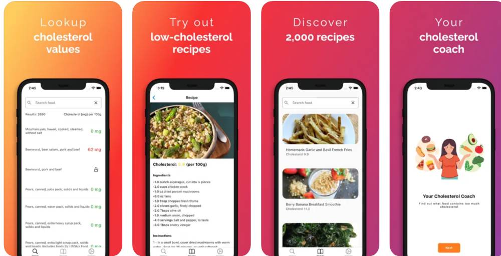 ilustrasi aplikasi Cholesterol Tracker – low ldl (apps.apple.com)
