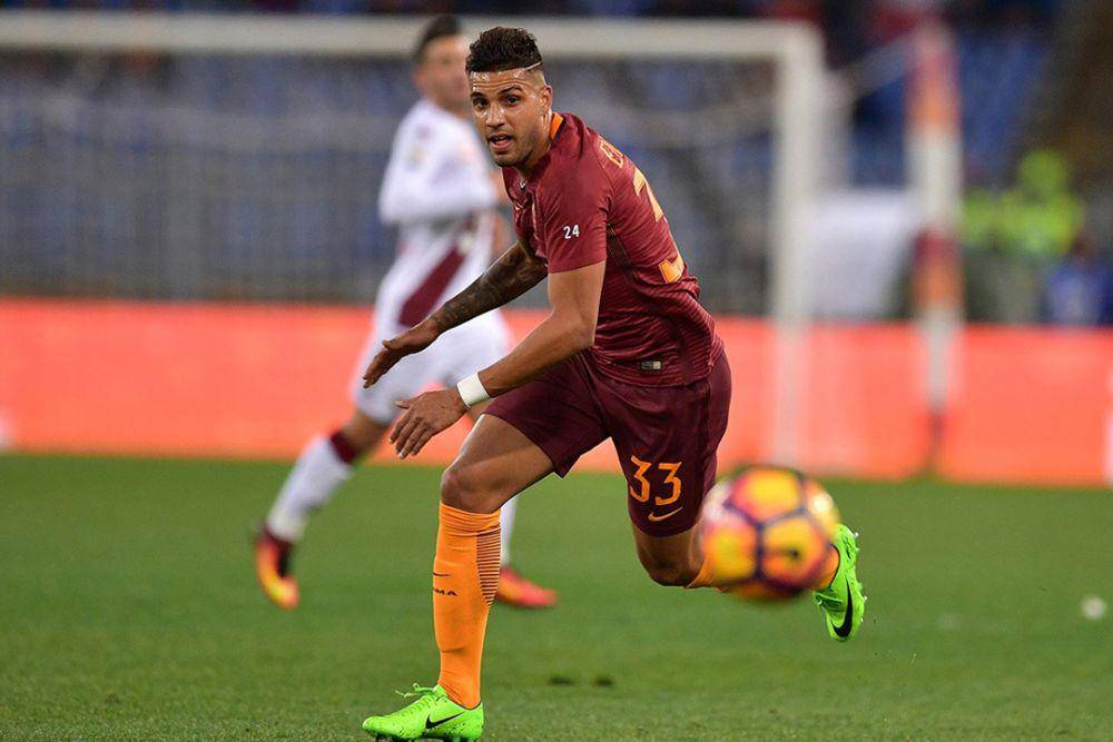 Emerson pernah membela AS Roma pada periode 2017—2021. (twitter.com/OfficialASRoma)