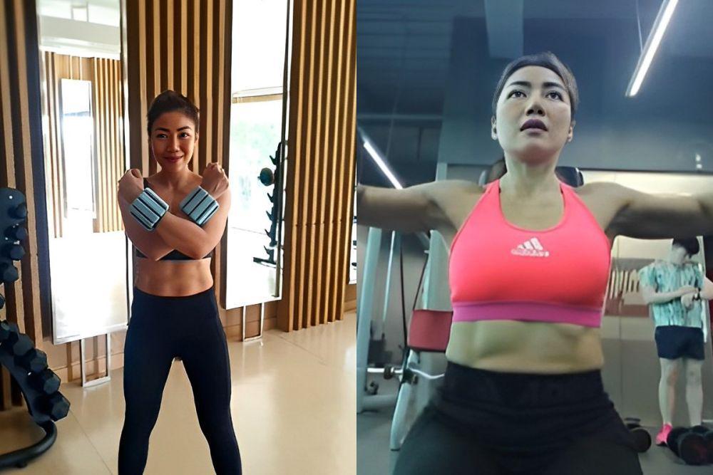 7 Potret Inge Anugrah Pamer Perut Sixpack, Kencang Kayak ABG!
