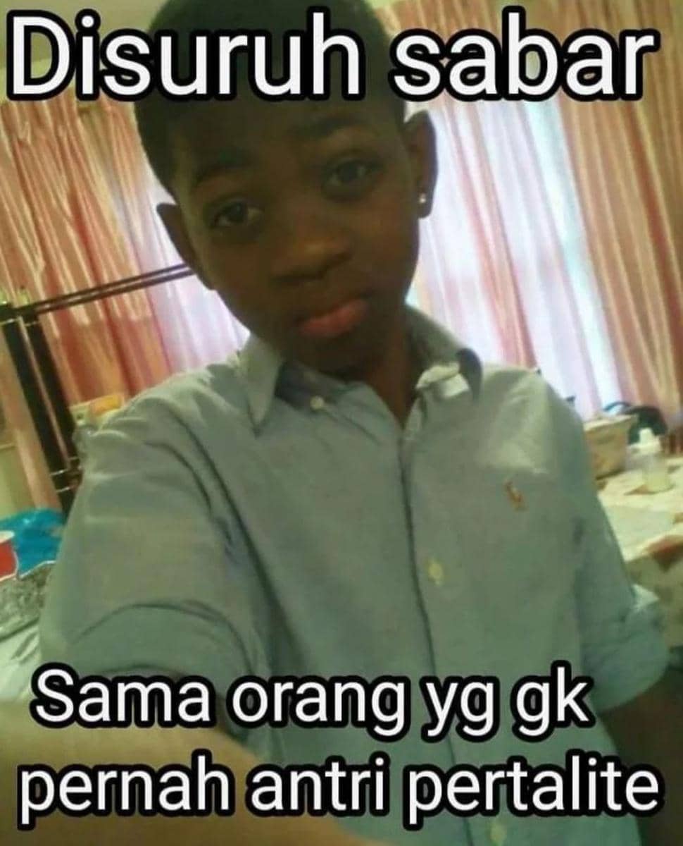 meme disuruh sabar (instagram.com/kumpulan.meme.id)