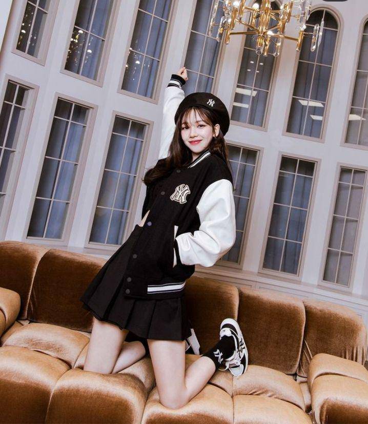 style casual sporty member aespa (instagram.com/mlbkorea)