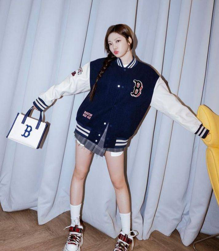 style casual sporty member aespa (instagram.com/mlbkorea)