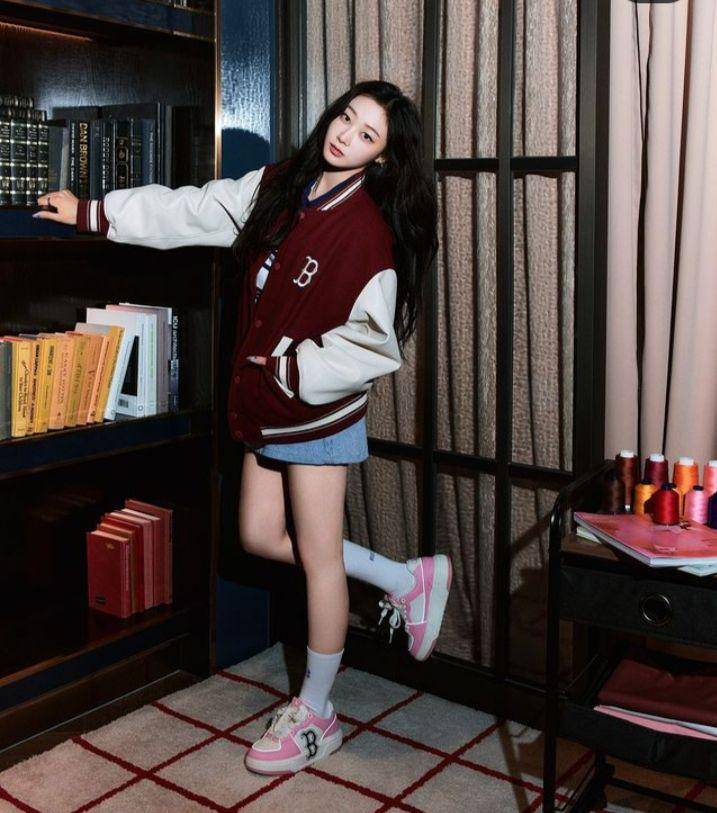 style casual sporty member aespa (instagram.com/mlbkorea)