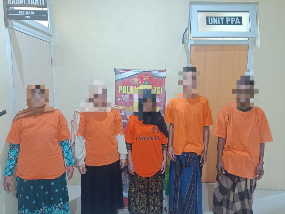 Penampakan 5 Copet yang Beraksi saat Pelepasan Jemaah Haji di Lombok