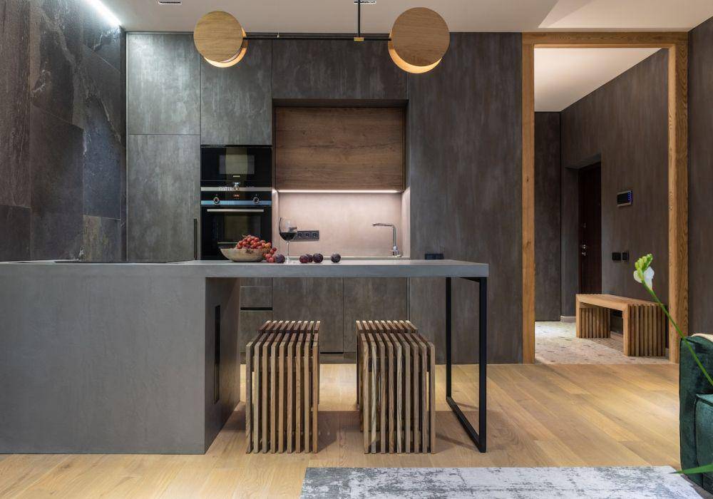 ilustrasi desain dapur modern industrial (pexels.com/Max Rahubovskiy)