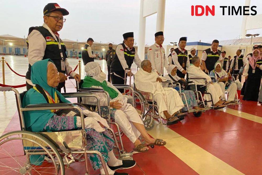 Kedatangan Jemaah Haji gelombang kedua di Bandara Internasional King Abdul Azis Jeddah (IDN Times/Sunariyah)