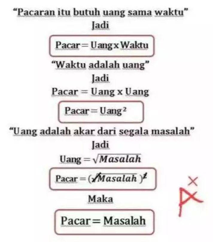 coba pecahkan rumus matematika (twitter.com/nocontextnetijen)