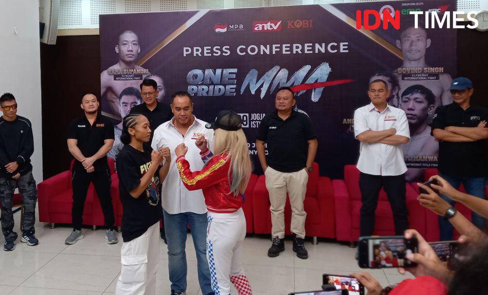 Jumpa pers One Pride MMA FN 69 Jogja Istimewa. (IDN Times/Herlambang Jati Kusumo)