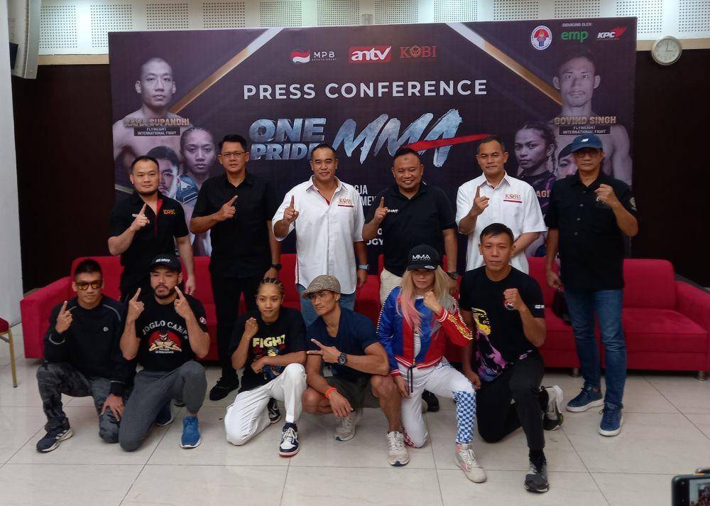 Jumpa pers One Pride MMA FN 69 Jogja Istimewa. (IDN Times/Herlambang Jati Kusumo)