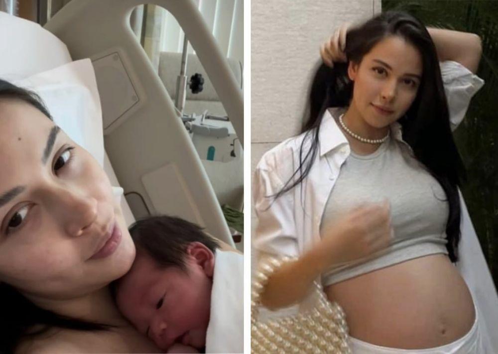 10 Potret Perjalanan Hamil Estelle Linden hingga Lahiran Anak Pertama