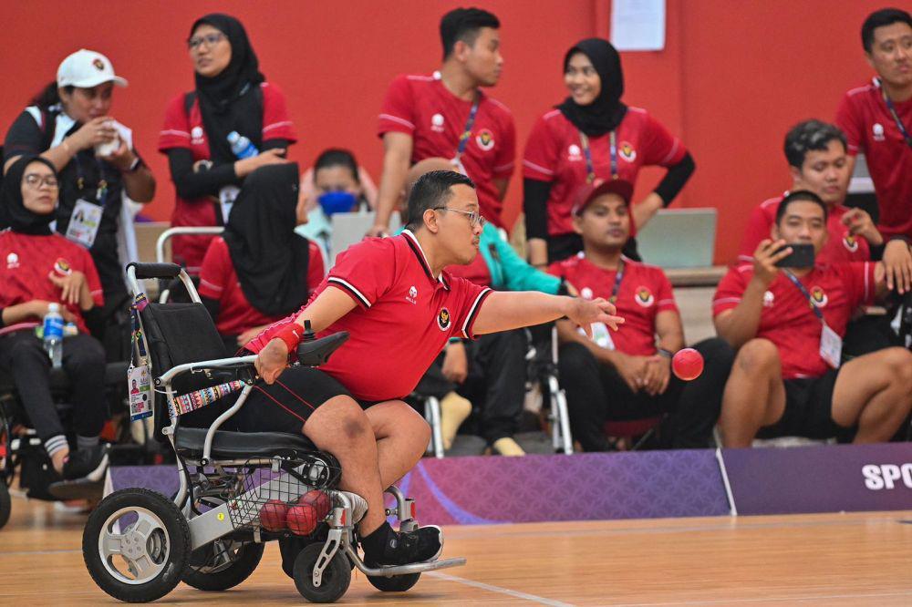 Pertandongan cabor bocia Asean Paragames 2023 Kamboja. (Dok/NPC Indonesia)