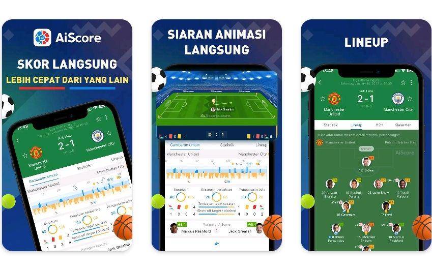 potret aplikasi AiScore (AiScore Sport/AiScore)