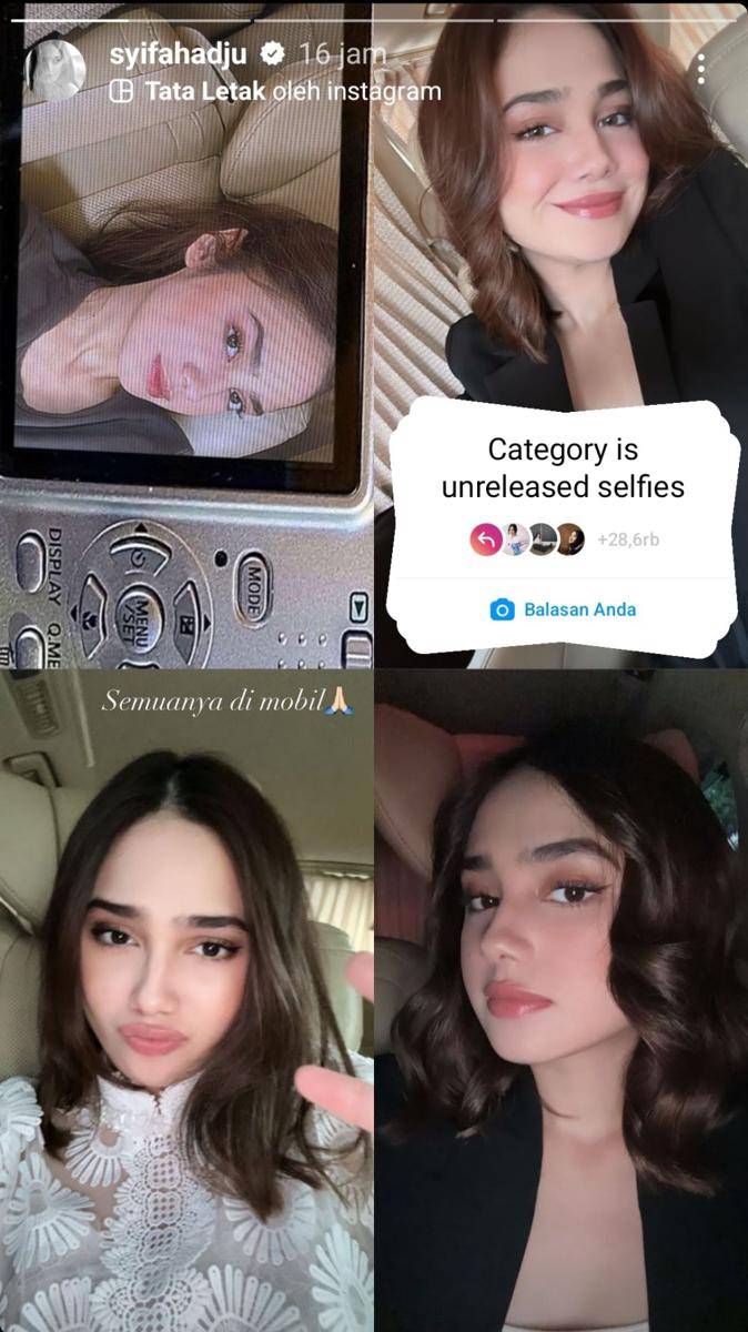 potret selfie Syifa Hadju (instagram.com/syifahadju)