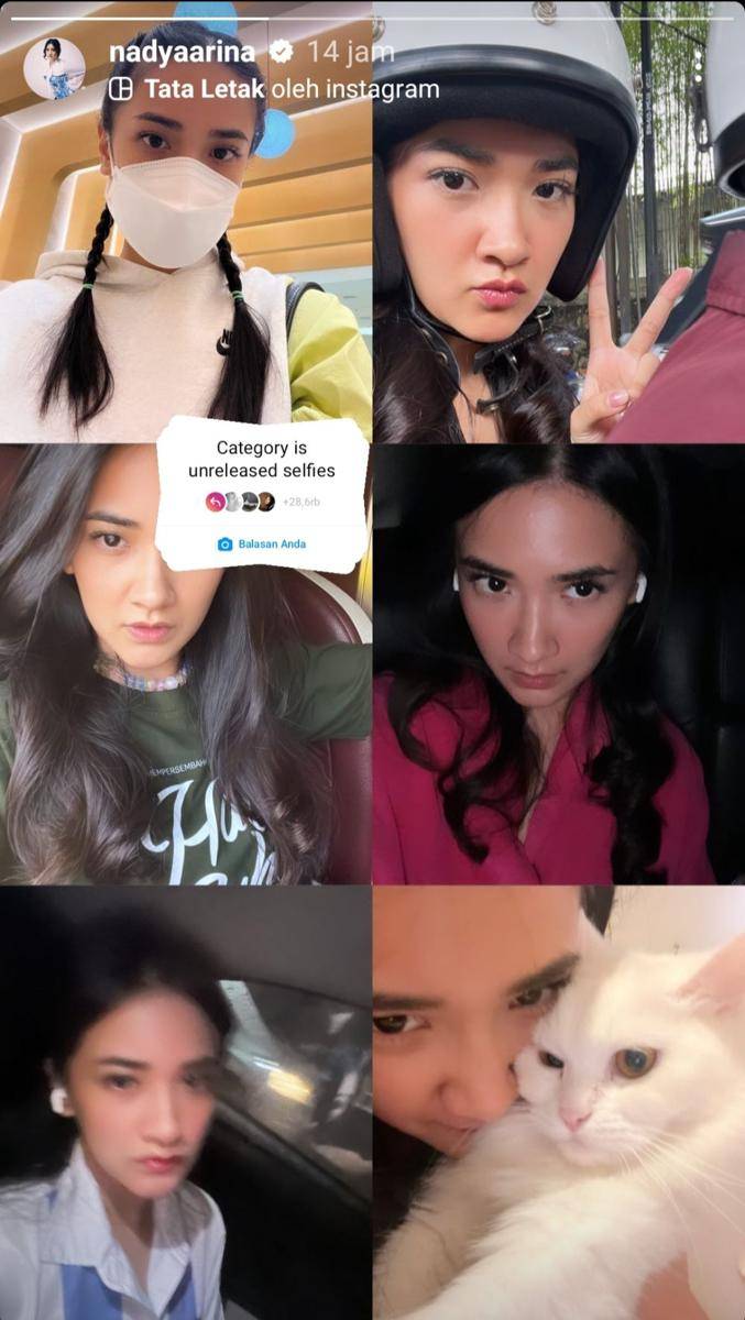 potret selfie Nadya Arina (instagram.com/nadyaarina)