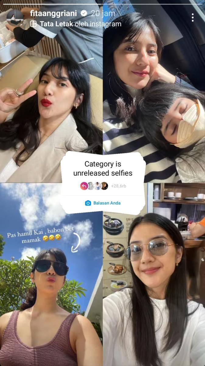 potret selfie Fita Anggriani (instagram.com/fitaanggriani)