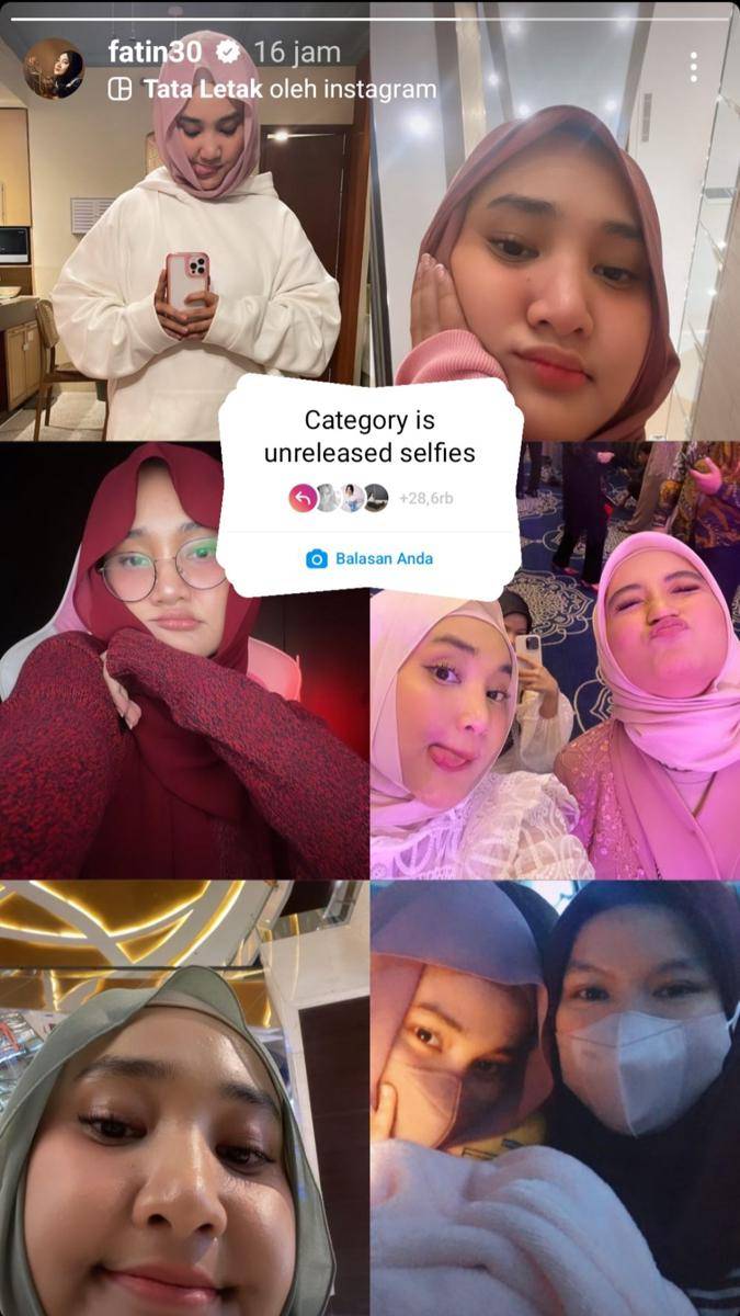 potret selfie Fatin (instagram.com/fatin30)