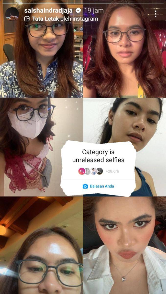 potret selfie Salshadilla Juwita (instagram.com/salshaindradjaja)