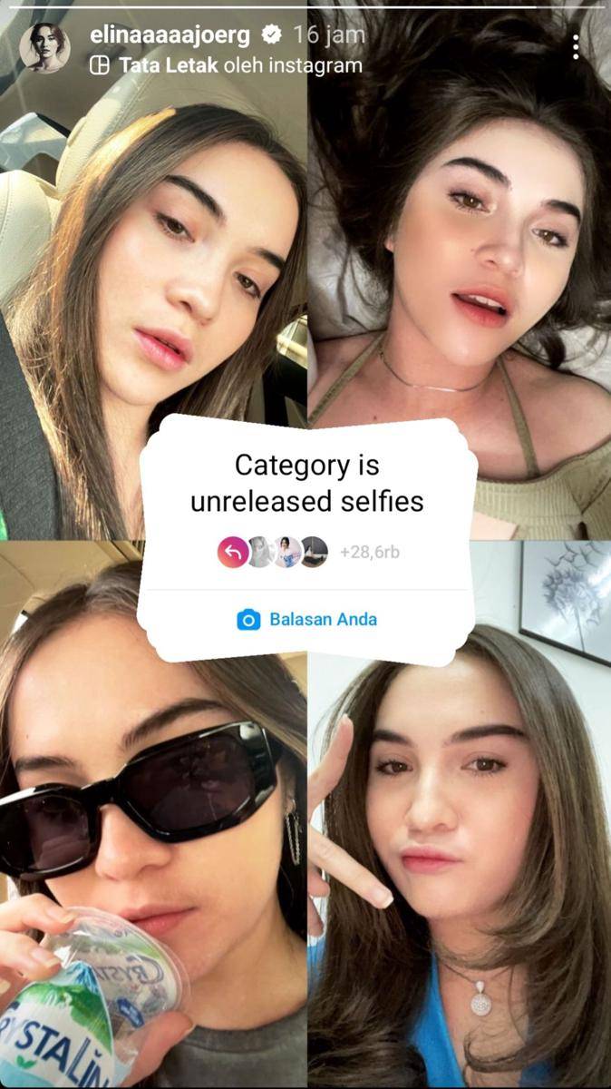 potret selfie Elina Joerg (instagram.com/elinaaaaajoerg)