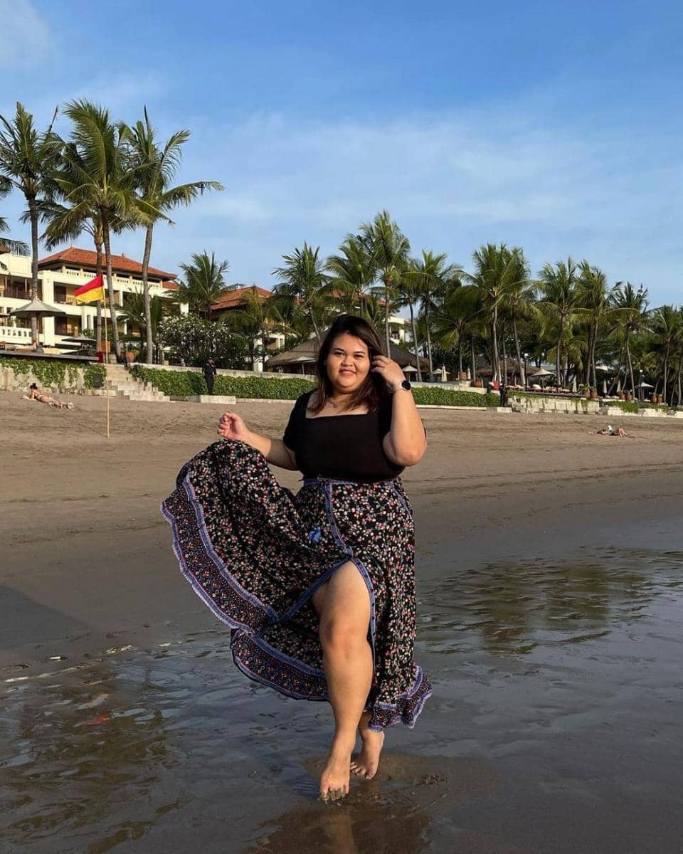 Outfit plus size ala Witta Sylvia (instagram.com/wittasylvia)
