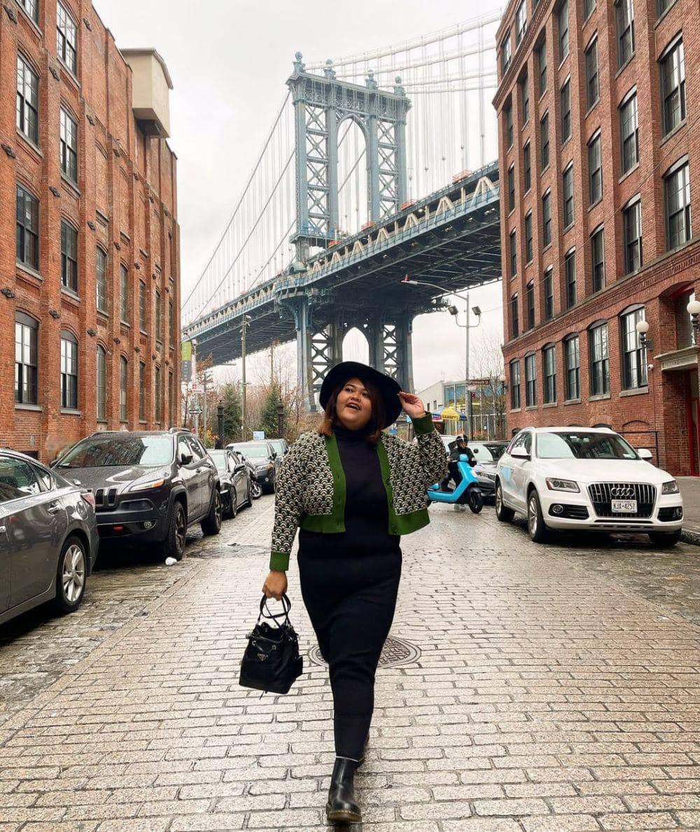 Outfit plus size ala Witta Sylvia (instagram.com/wittasylvia)