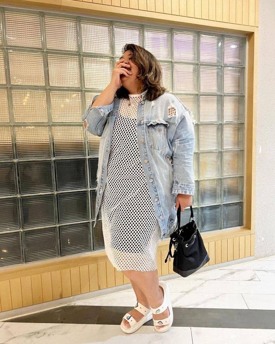 Outfit plus size ala Witta Sylvia (instagram.com/wittasylvia)
