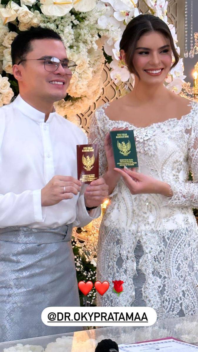 potret pernikahan dr. Oky Pratama (instagram.com/fitri_salhuteru)